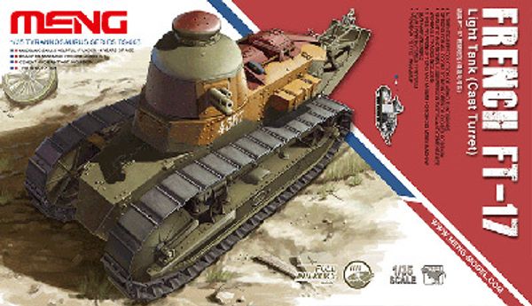 Модель сборная: танк, FT-17 Light tank (Cast turret) 1/35, Meng TS-008