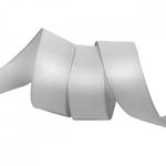 Лента репсовая (в рубчик) 25.0 мм, цв. 007 св.серый For Hobby, уп. 22.86м (±1м)