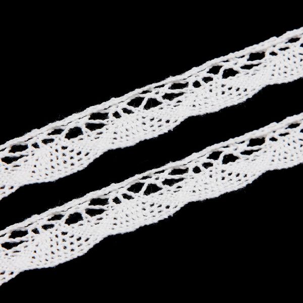 Кружево вязаное (тесьма) хлопковое 20 мм / 9.14 метров, неотбеленный
