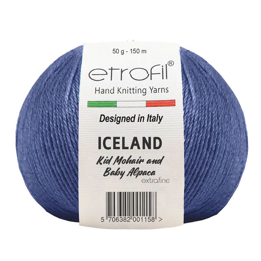 Пряжа Etrofil (Этрофил) Iceland / уп.10 мот. по 50 г, 250м 70533 темно-синий