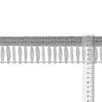 Бахрома отделочная 60.0 мм / 25 метров, серебро, Gamma 1163