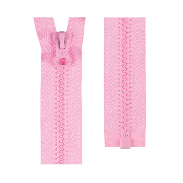 Молния трактор Т10 (10 мм) 1 зам., разъем., 85 см, 133 св.розовый, Т-10 Gamma, 10 шт