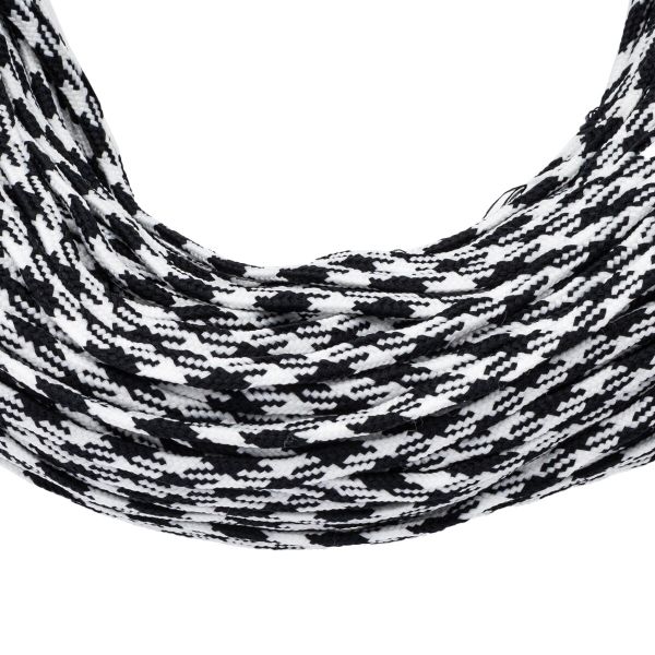 Шнур обувной плетеный ⌀6.0 мм / 100 метров, (диаметр ±1 мм), 856 белый/черный, С34