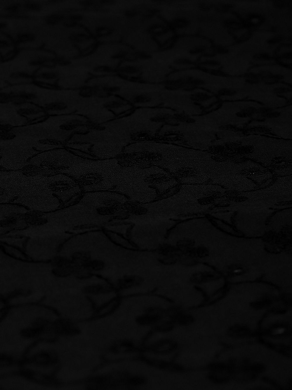 Ткань шитьё (прошва) 100 г/м², 150 см / 2 метра, TBY.Emb.8067.25, 25 черный