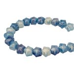 Бусины акрил 12.5х11х10.6 мм, 500 г, дымка, золот. шиммером звезда, AD004 голубой, (7748706)7557 , Astra&Craft