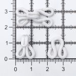 Крючки пришивные в оплетке 10х25 мм, цв.белый, 100 шт