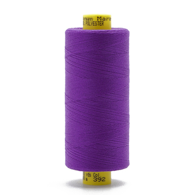 Нитка Gutermann Mara 150 (1000 метров), 1 кат., особо тонкая | 392 фиолетовый джинс