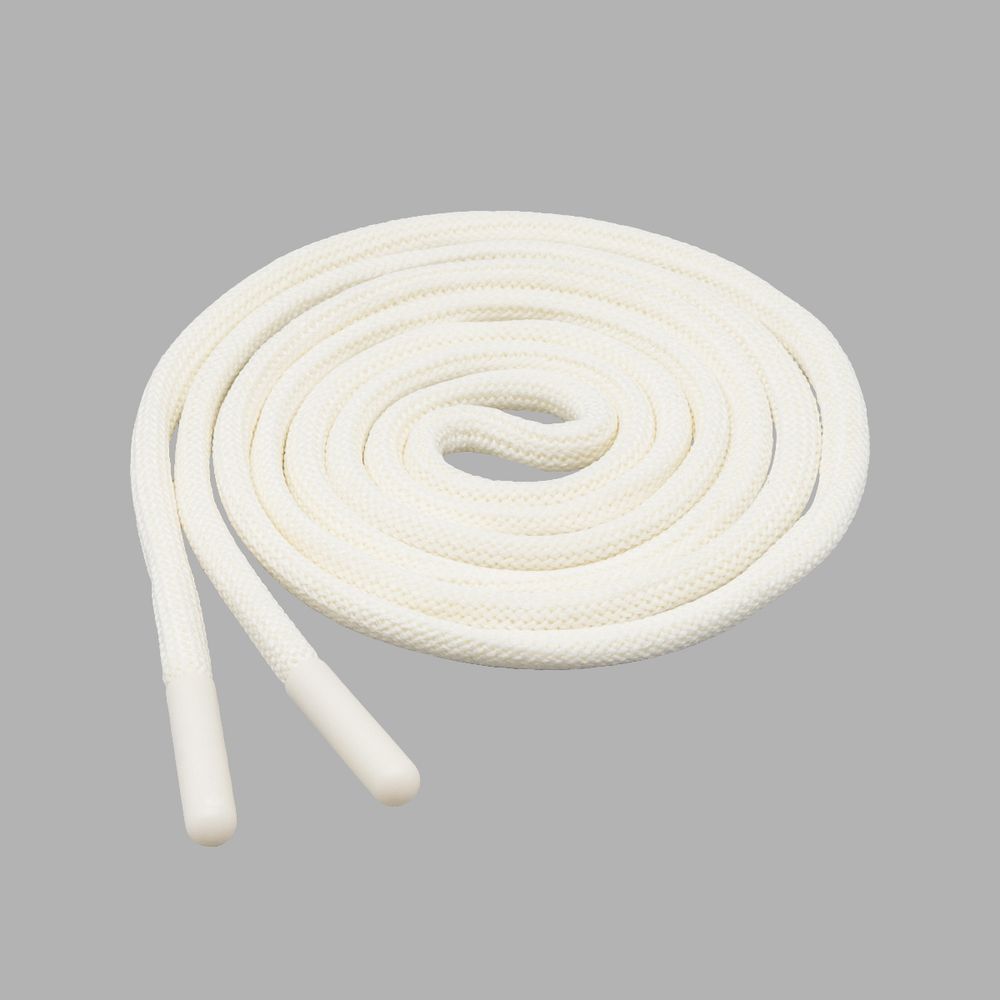 Шнурок декоративный круглый ⌀5.0 мм / 135см, 1 шт, 39 молочный, 3AR2808
