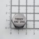 Пуговицы джинсовые ⌀20 мм, фиксированная ножка (БЕЗ ГВОЗДЯ), т.сер, 20 шт