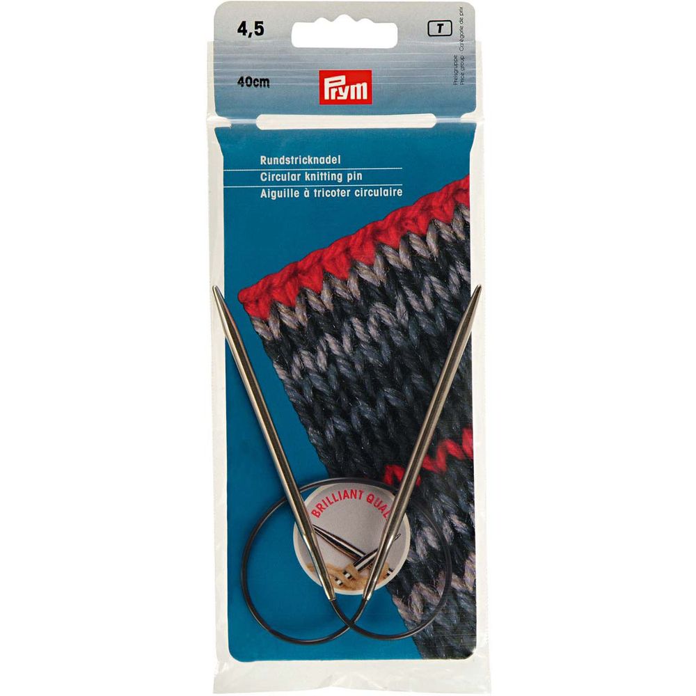 Спицы круговые Prym ⌀4,5 мм, 40см