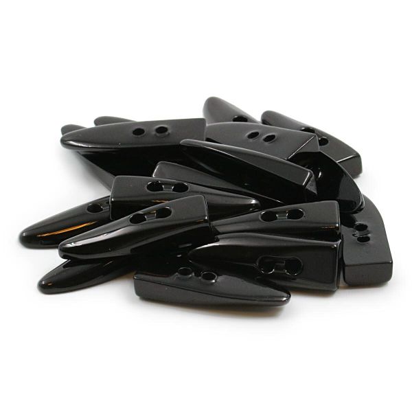 Пуговицы 2 прокола (3.02-1344-46) (черный), Б28, 20 шт