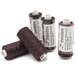 Нитки швейные бытовые Bestex 40/2, 365 м (400 ярд) / 10 кат., 058 коричнево-свекольный