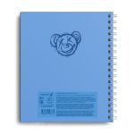 Тетрадь общая с пластик. обложкой, ч/б запечат. титульн. лист, 180 мкр, A5+ 48 л. на гребне 65 г/м², белизна 100%, 4 шт, клетка, 000800 Девиз дня, синяя, Светоч ТЕТ48-002