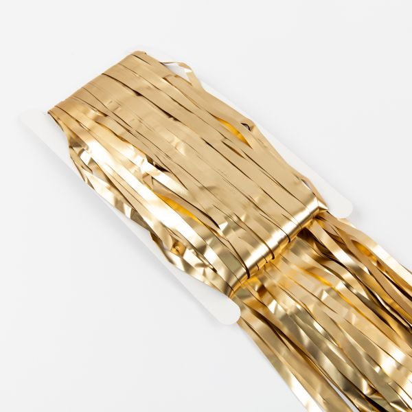 Занавес праздничный Дождик 100х200 см, 01-золотой, матовый, Boomzee GBZ-07