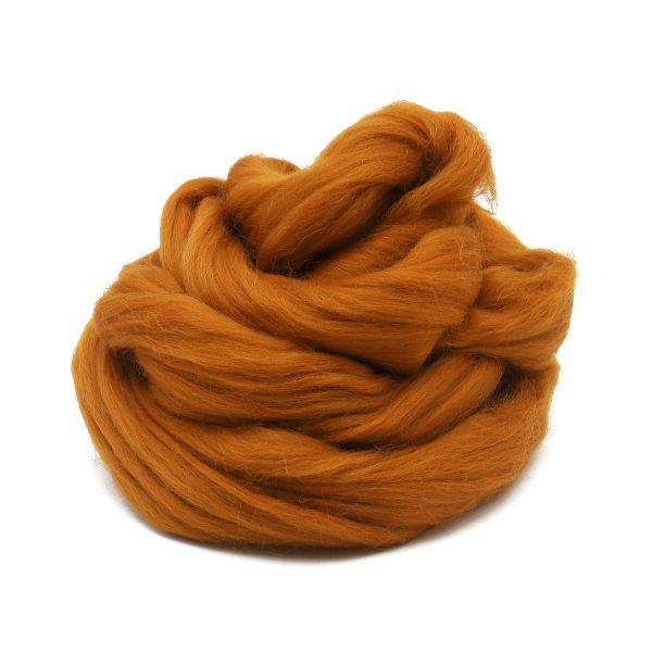 Шерсть для валяния полутонкая 100%, 100 гр. (194 рыжик)