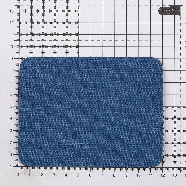 Термозаплатка, джинс, 90x120мм (синий (blue2)), AZ08, 2 шт