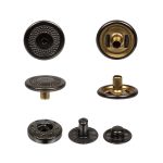 Кнопка Альфа (S-образная) ⌀12.5 мм, 36 шт, металл, нерж., 06 черн.никель, MIKRON JK 006