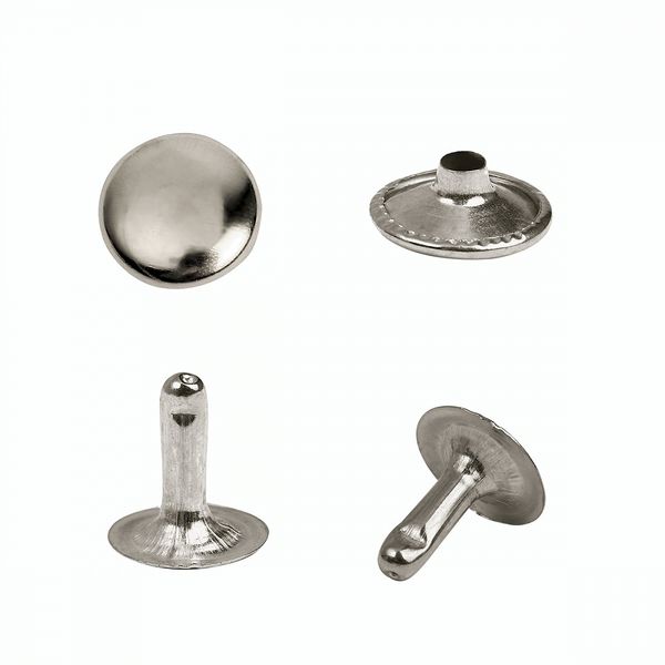 Хольнитены односторонние сталь 12х12 мм, №123, TBY.5112 цв. никель уп. 1000 шт, TBY