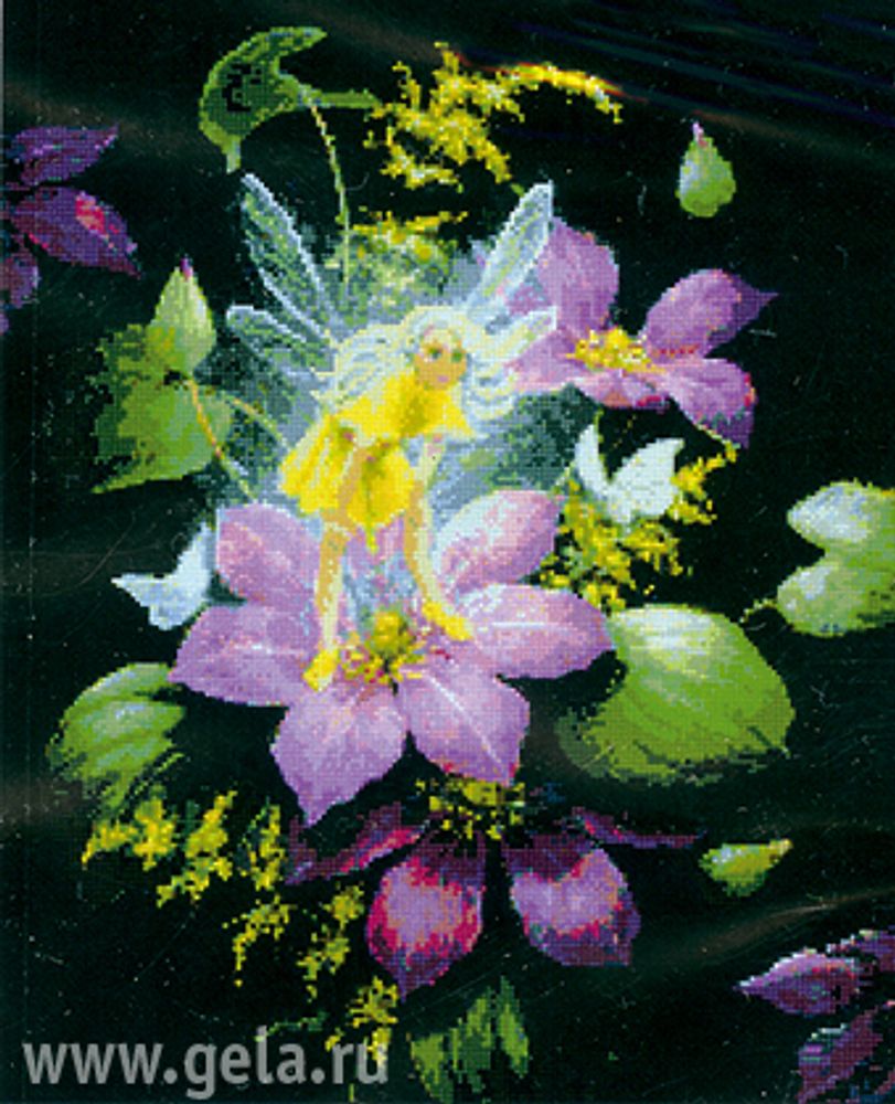 Kustom Krafts, Фея на цветке, 35,6х44,3 см