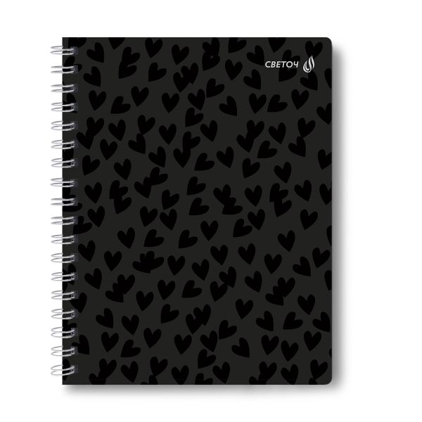 Тетрадь ученическая общая, выборочный УФ лак, A5 48 л. на гребне 65 г/м², белизна 100 %, 8 шт, клетка, 01176 Просто гений, Светоч Т106