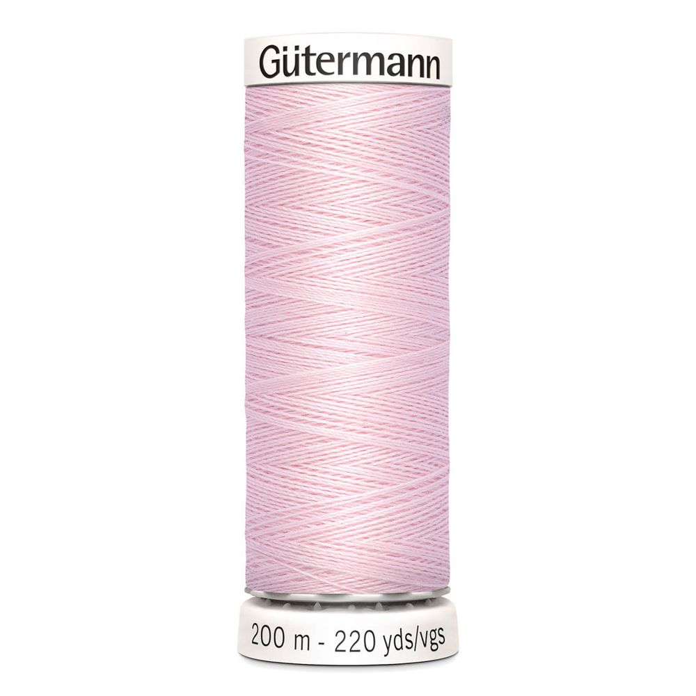 Нитки универсальные Gutermann Sew-all 100 (200 метров), 5 кат. | 372 бело-розовый
