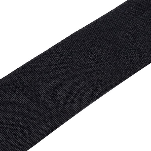 Лента контактная липучка (велкро) пришивная уп. 100 мм / 25 метров, 61.4 г/м, черный, КРЮЧОК, качество 