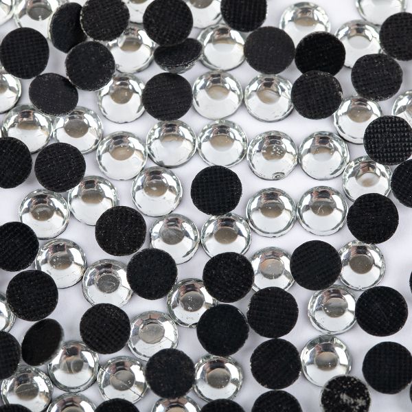 Стразы клеевые акрил 6-6.5 мм, 1х144 шт, SS30 001 белый (crystal), Zlatka RS/144