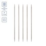 Спицы чулочные металл ⌀4.0 мм, 20 см, 5 шт, никель, Visantia VTS-5