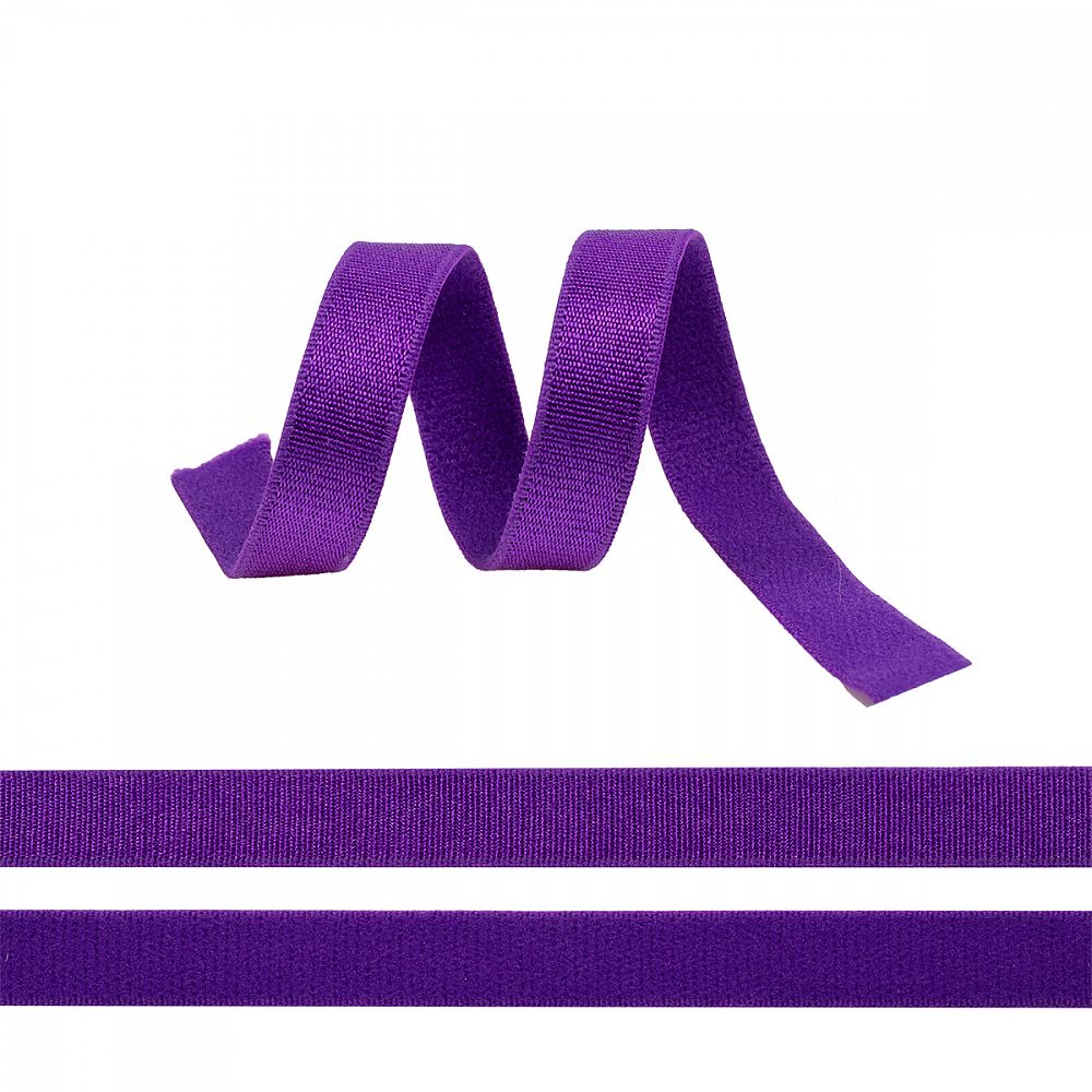 Резинка бельевая (бретелечная) 10.0 мм / 1000 метров, RBB05 фиолетовый неон A0507