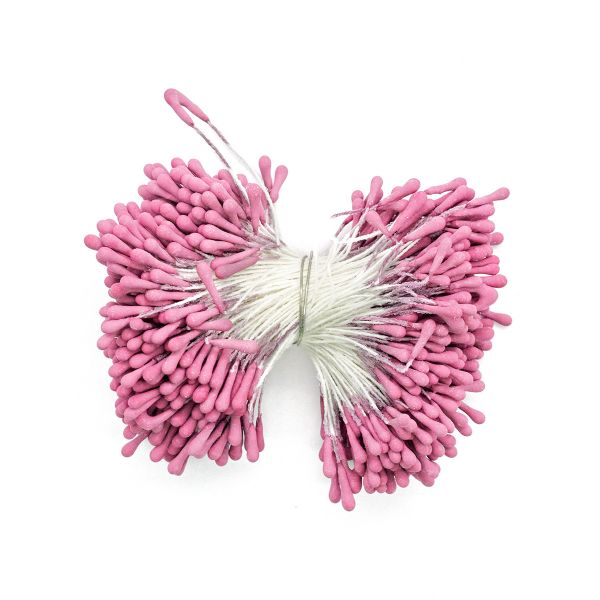 Тычинки для искусственных цветов 6см (пурпурный)