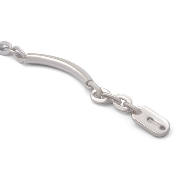 Цепочка-вешалка 105х7 мм, металл, Nickel серебро, никель, 2 шт, MB196