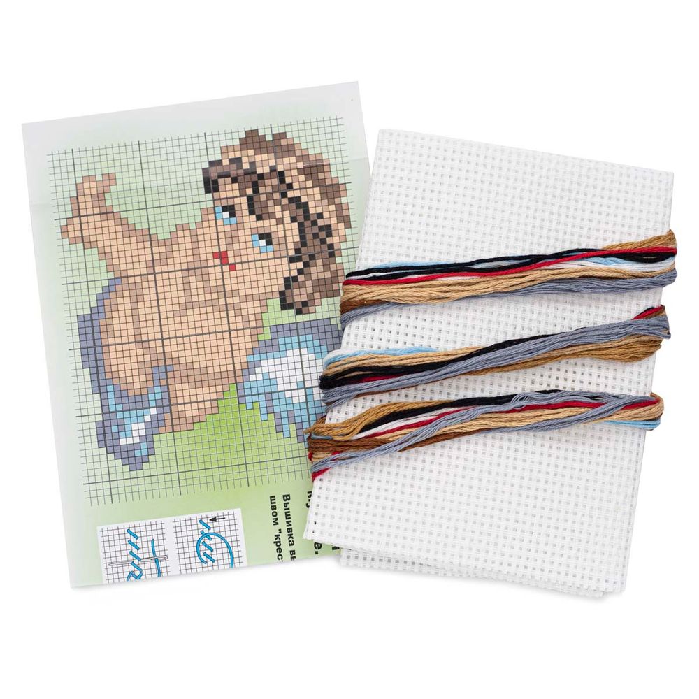 Набор для вышивания нитками РС Студия, Ангелочек 12х10 см