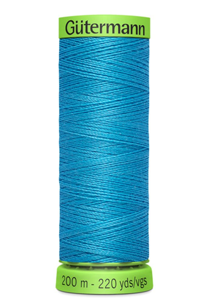 Нитки для тонких тканей Gutermann Extra Fine 150, 200м, 197 лазурно-голубой, 5 катушек