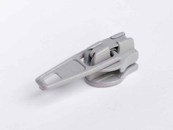 Слайдер (замок) для молнии спираль (цв.SBS) Т3 (3 мм), автомат, S-133 светло-серый, уп.1000 шт