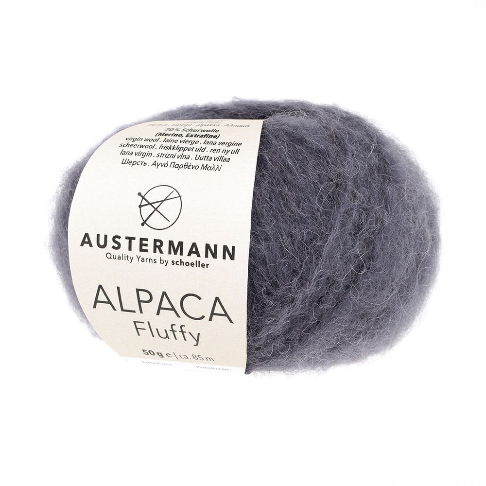 Пряжа Austermann (Аустерманн) Alpaca Fluffy / уп.10 мот. по 50 г, 85 м, 12001