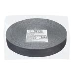 Тесьма (лента) киперная п/э с люрексом 30 мм / 50 метров, т.серый-серебристый/dark grey-silver, Gamma TPTL-30