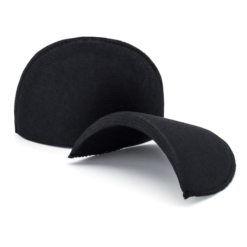 Плечевые накладки (подплечники) втачные 90х160х10 мм, из твердого поролона, обшитые, черный, ВТТМ-10, 10 пар