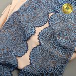 Кружево эластичное (стрейч) 110 мм, 40992PP цв.голубой, 3 метра, Kruzhevo