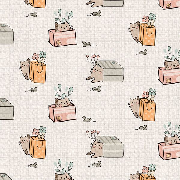 Ткань для пэчворка Peppy Мартовская песня, отрез 50х55 см, 146 г/м², МП-10 бежевый, Peppy