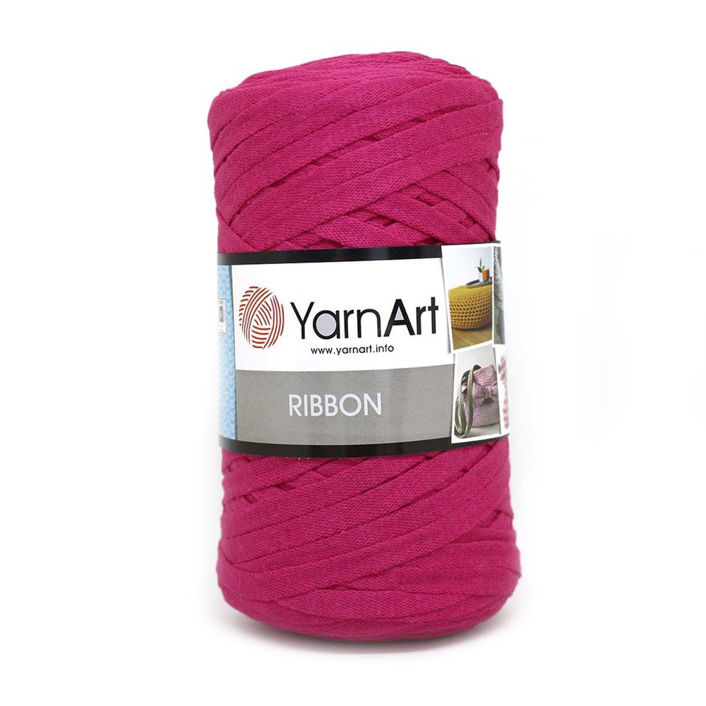 Пряжа YarnArt (ЯрнАрт) Ribbon / уп.4 мот. по 250 г, 125м, 771 малиновый