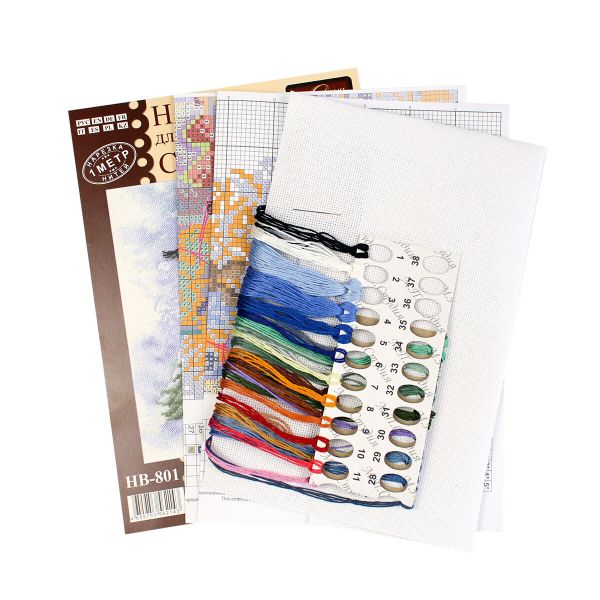 Набор для вышивания нитками МП Студия, Чудесная компания, 20х20 см