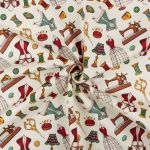 Ткань для пэчворка Peppy Век моды, рулон 112 см / 5 метров, ВМ-15 бежевый, Peppy