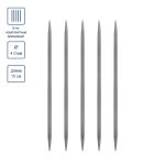 Спицы чулочные металл ⌀4.0 мм, 15 см, 5 шт, Gamma MK5-15