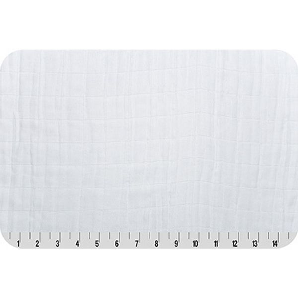 Ткань для пэчворка Peppy Solis Bamboo Embrace (марлевка), отрез 100х125 см, 120 г/м², SNOW, Shannon Fabrics