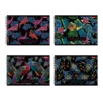 Альбом для рисования, мат. ламинация, 100 г/м², A4 на гребне, 4 шт, 40 л, Эдем 000243, Светоч 40АЛГР4_2_3_9