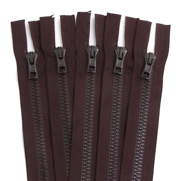 Молния трактор Arta Т6 (6 мм) 2 зам., разъем., 100 см, цв. 068 т.коричневый, уп.5 шт