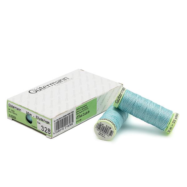 Нитки отделочные Gutermann Top Stitch, 30м, 328 аквамариновый, 5 катушек
