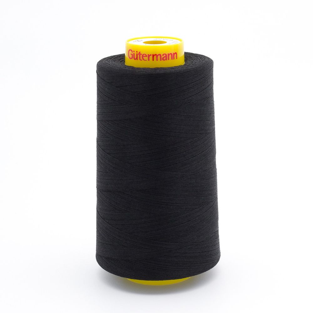 Нитка универсальная Gutermann Mara 120/2, 5000 м, 700185, 1274 черный уголь, 1 катушка