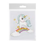 Термотрансфер, 1 шт, М-026 единорог на радуге 12х11 см, Gamma M №01