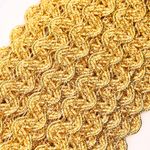 Тесьма отделочная 20 мм / 13.71 метров, TBY 907 цв.золото